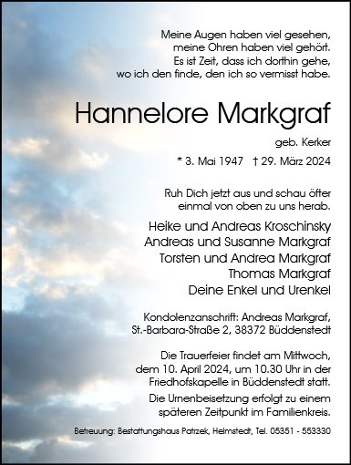 Hannelore Markgraf