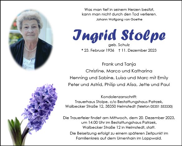 Ingrid Stolpe