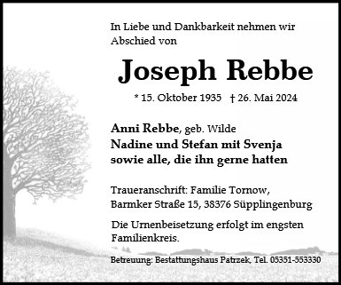 Joseph Rebbe