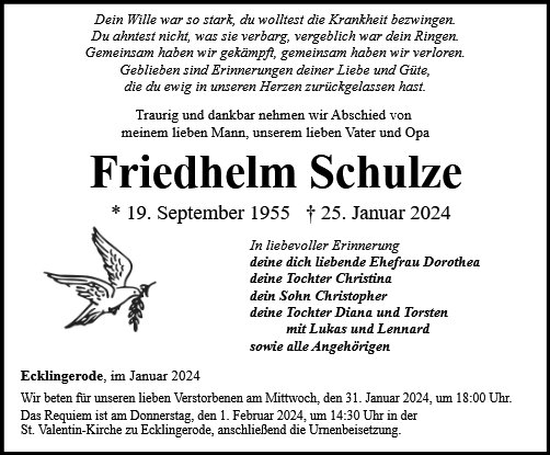 Friedhelm Schulze