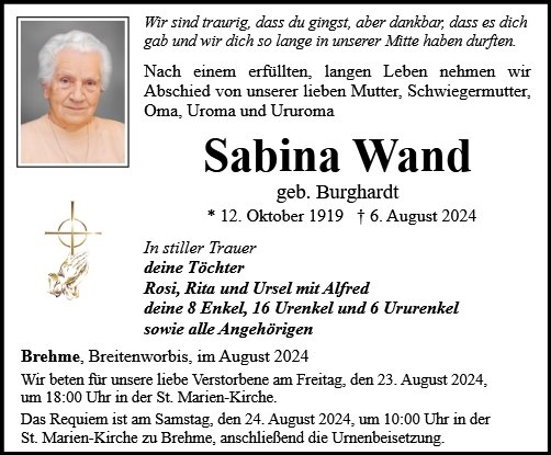 Sabina Wand