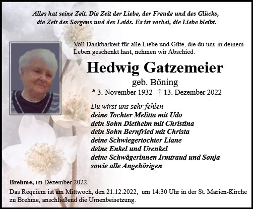 Hedwig Gatzemeier