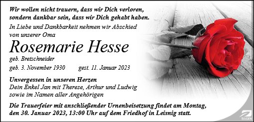 Rosemarie Hesse