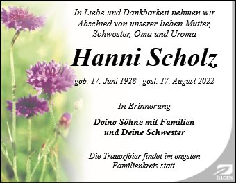 Hanni Scholz