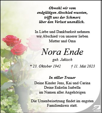 Nora Ende