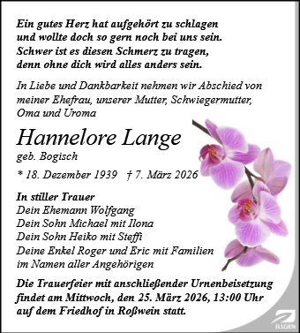 Hannelore Lange