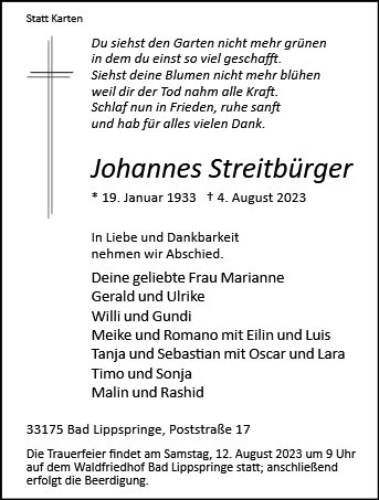 Johannes Streitbürger