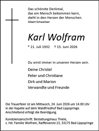 Karl Wolfram