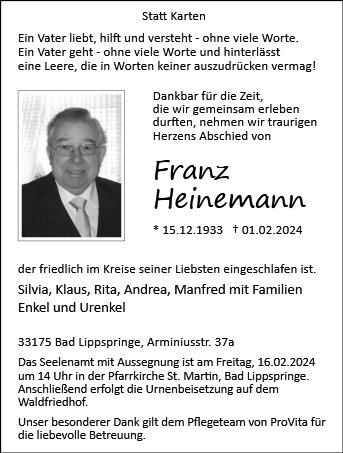 Franz Heinemann
