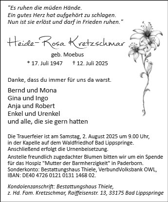 Heide-Rosa Kretzschmar