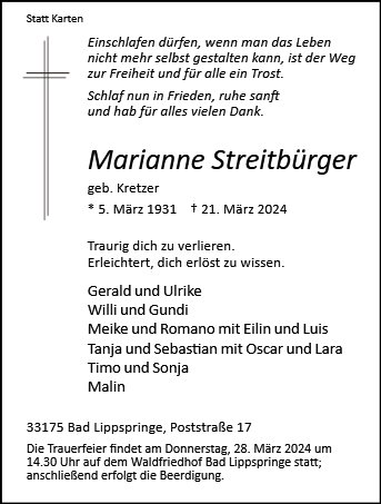 Marianne Streitbürger