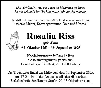 Rosalia Riss