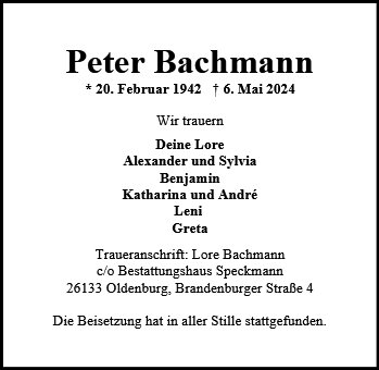 Peter Bachmann