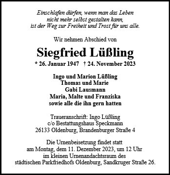 Siegfried Lüßling