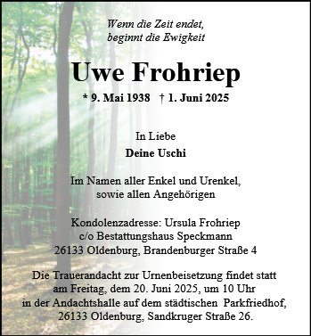 Uwe Frohriep