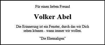 Volker Abel