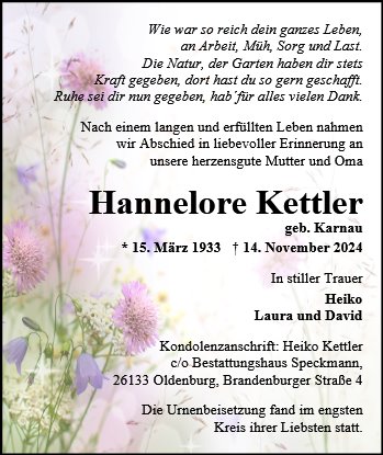 Hannelore Kettler