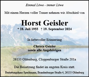 Horst Geisler