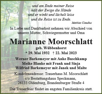 Marianne Moorschlatt
