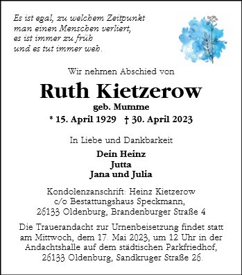 Ruth Kietzerow