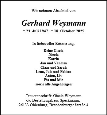 Gerhard Weymann