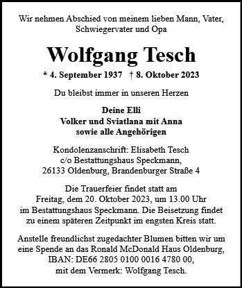 Wolfgang Tesch