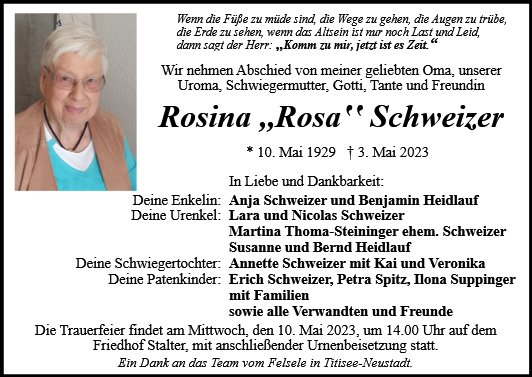 Rosina Schweizer