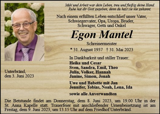 Egon Mantel