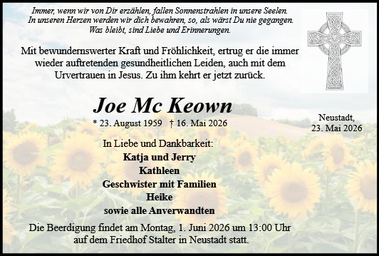 Joseph Joe Mc Keown