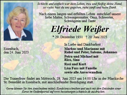Elfriede Weißer