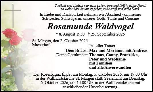 Rosamunde Waldvogel