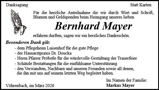 Bernhard Mayer