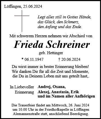 Frieda Schreiner