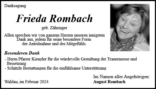 Frieda Rombach