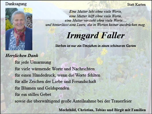 Irmgard Faller