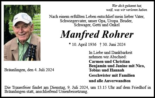 Manfred Rohrer