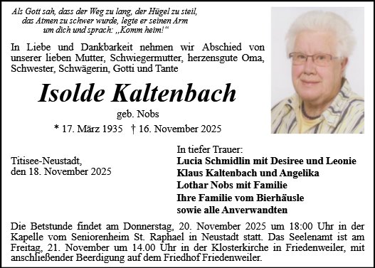 Isolde Kaltenbach
