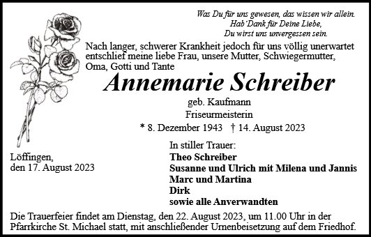 Annemarie Schreiber
