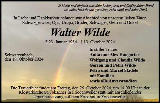 Walter Wilde