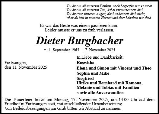 Dieter Burgbacher
