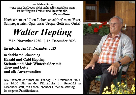 Walter Hepting