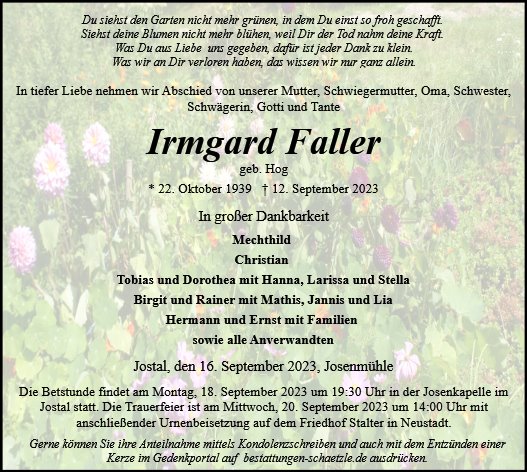 Irmgard Faller