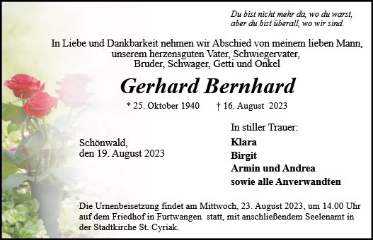 Gerhard Bernhard