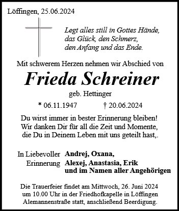 Frieda Schreiner