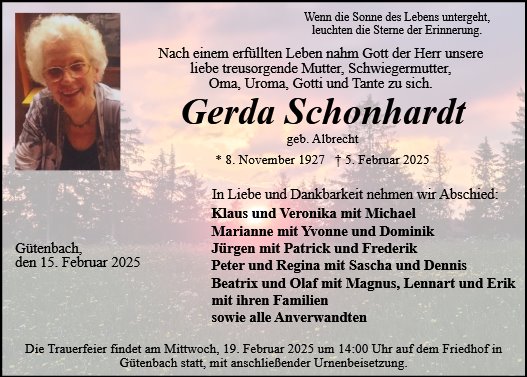 Gerda Schonhardt