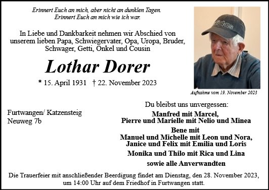 Lothar Dorer
