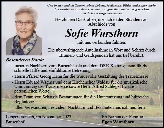 Sofie Wursthorn
