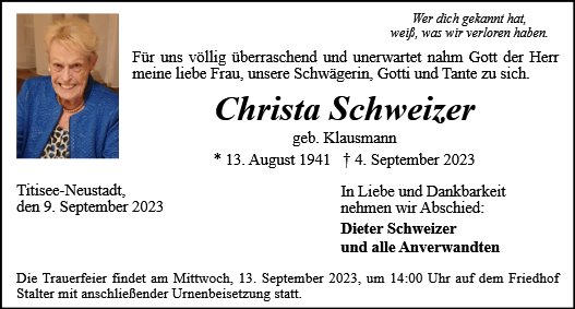 Christa Schweizer