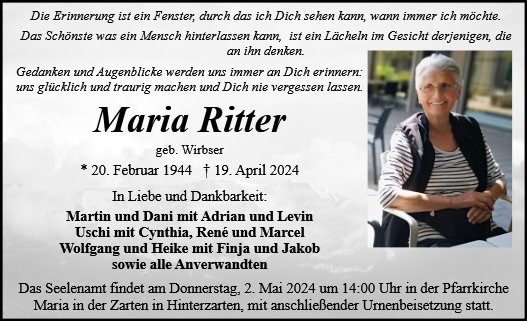 Maria Ritter