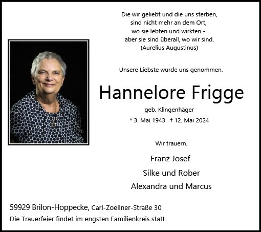 Hannelore Frigge